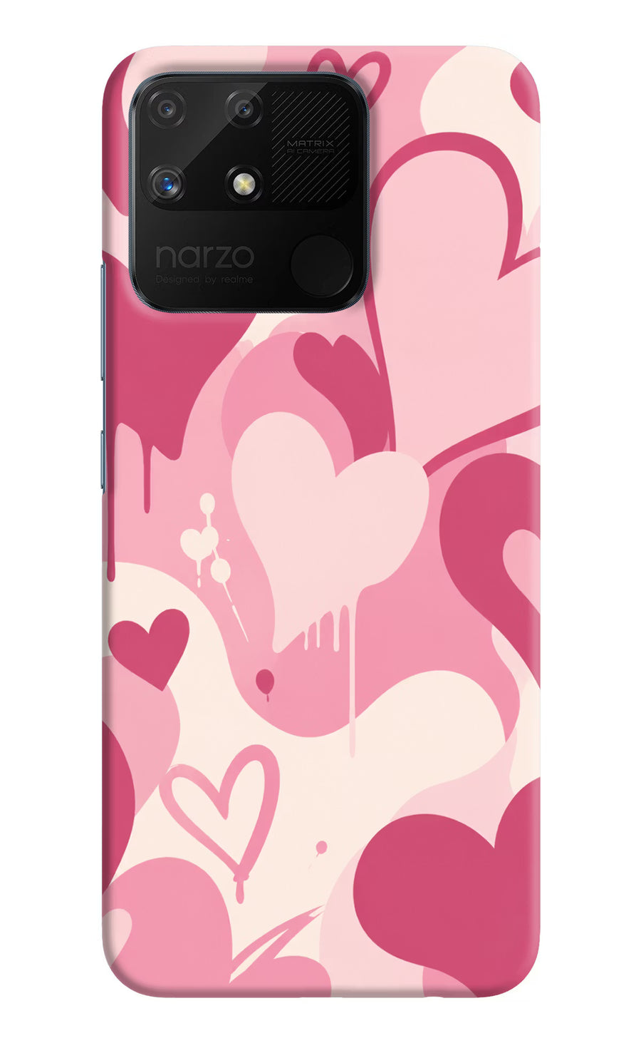 Hearty case Realme Narzo 50A Back Cover, Hard case
