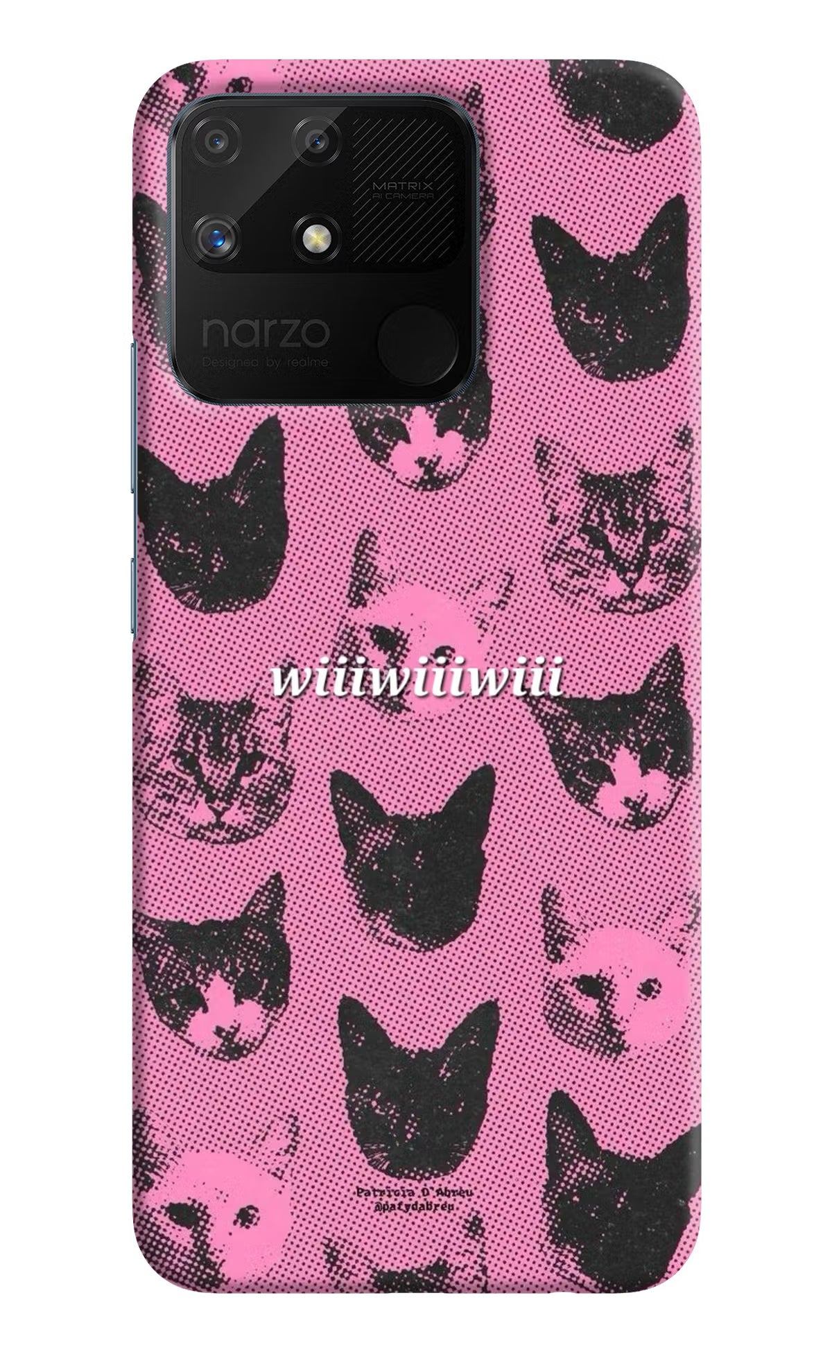 Pink Cats Realme Narzo 50A Back Cover