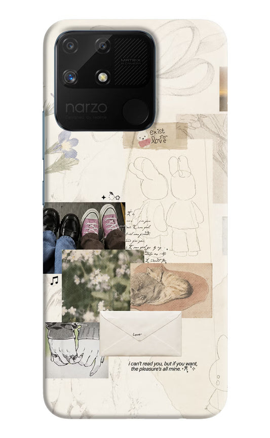 Soft Aesthetic Realme Narzo 50A Back Cover