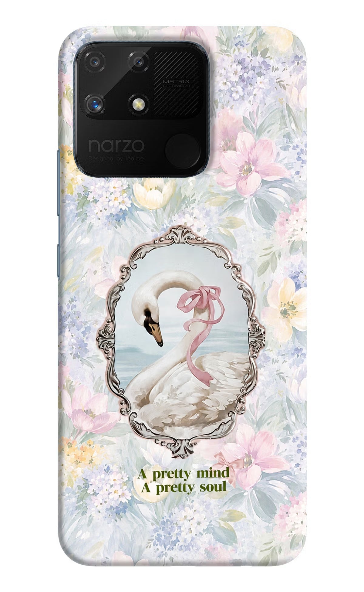 Pretty Mind Pretty Soul Realme Narzo 50A Back Cover