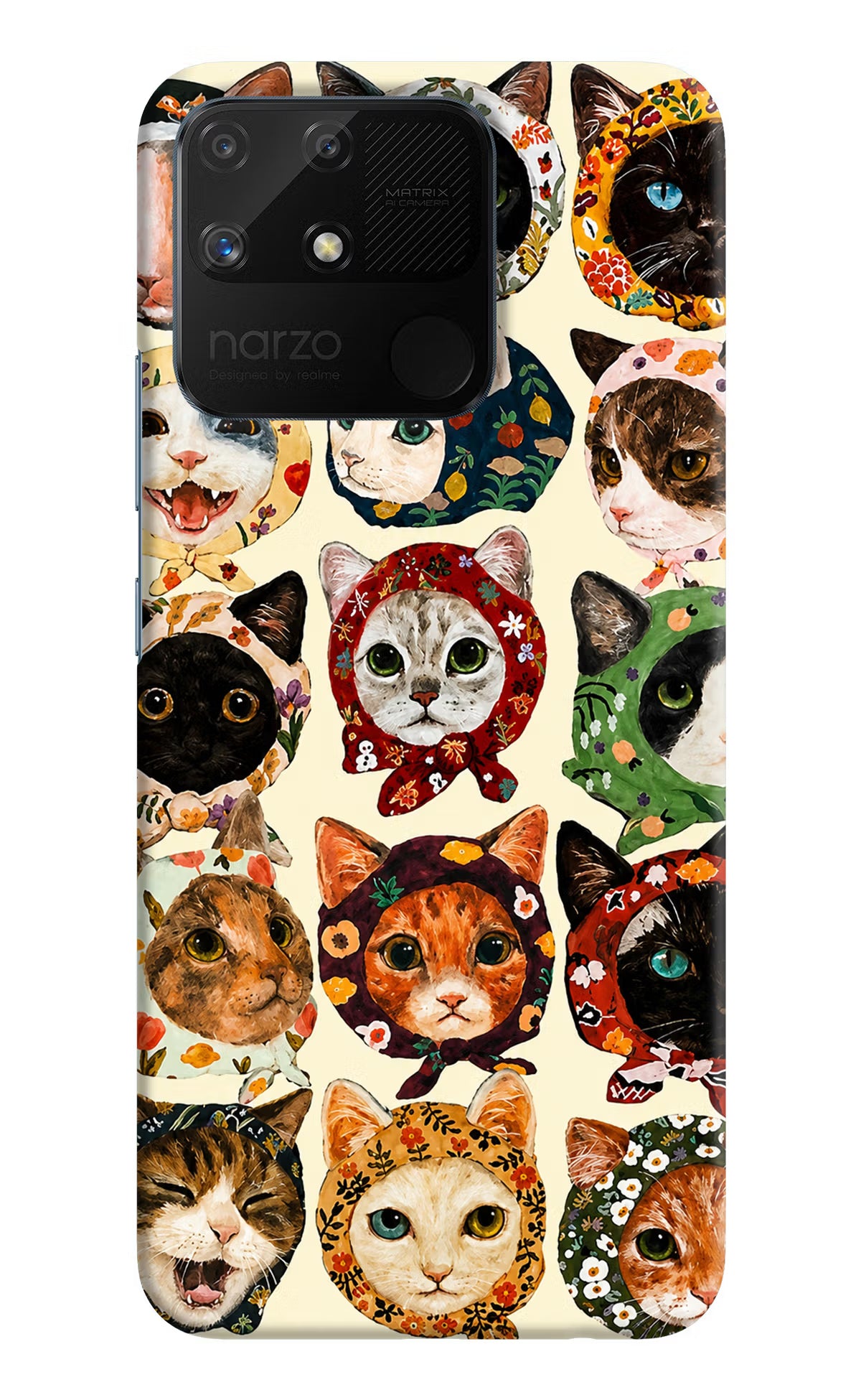 Cool Cat Realme Narzo 50A Back Cover