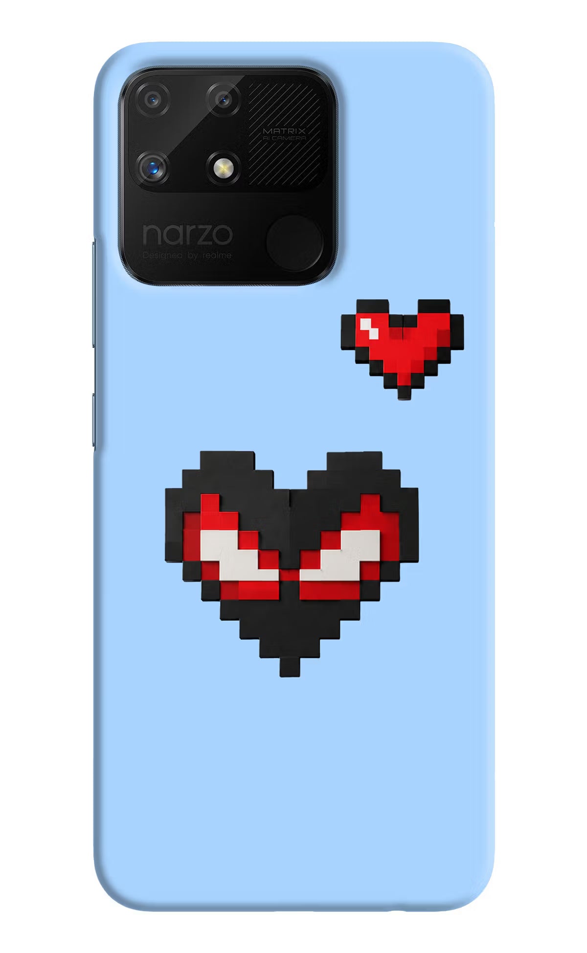 Peter Heart Realme Narzo 50A Back Cover