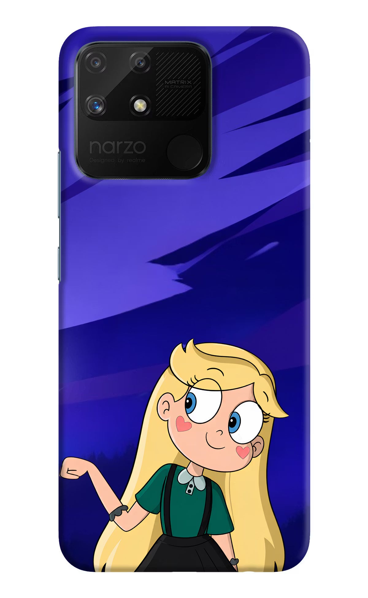 Star Glow Realme Narzo 50A Back Cover