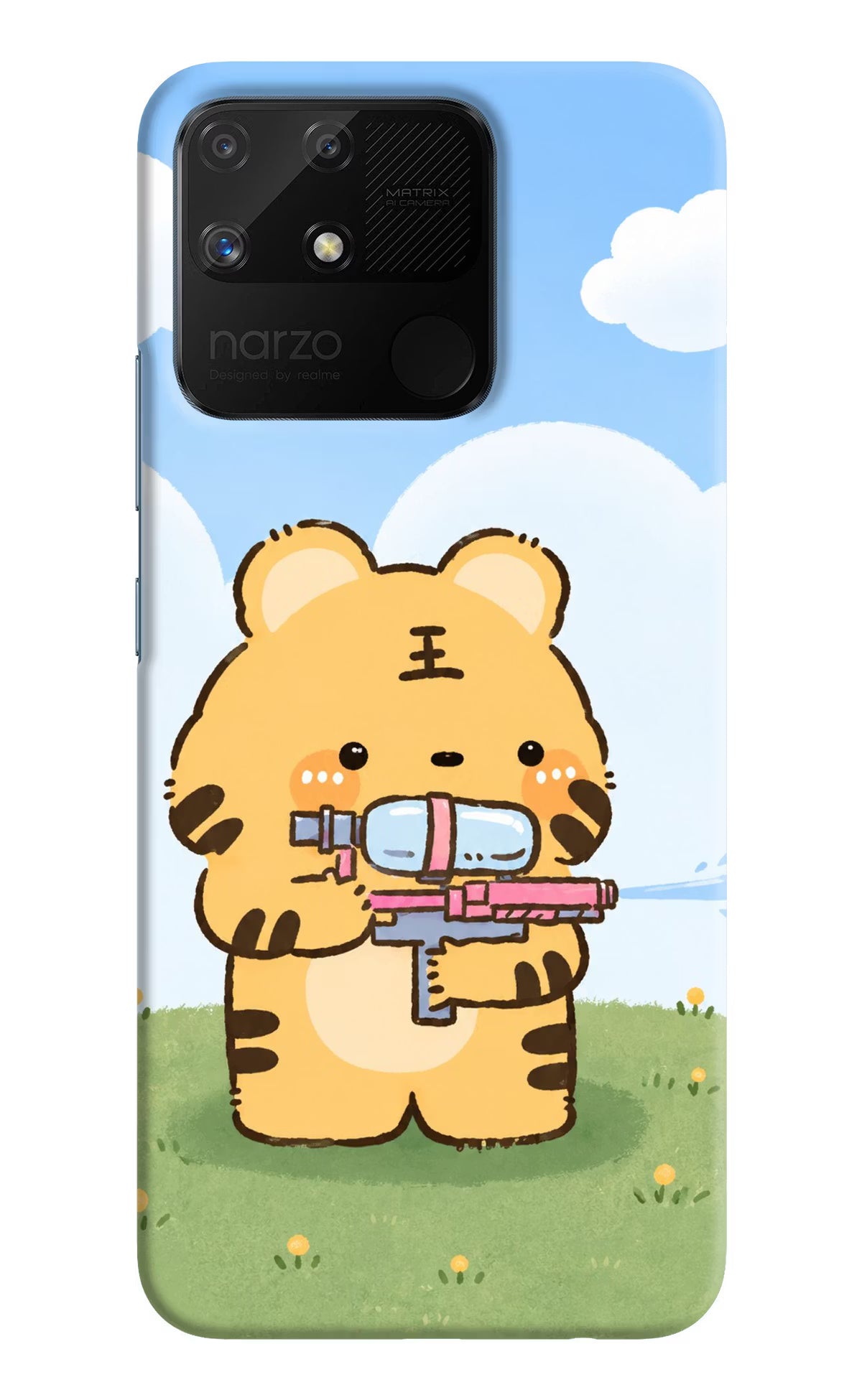 Tiger Treat Realme Narzo 50A Back Cover