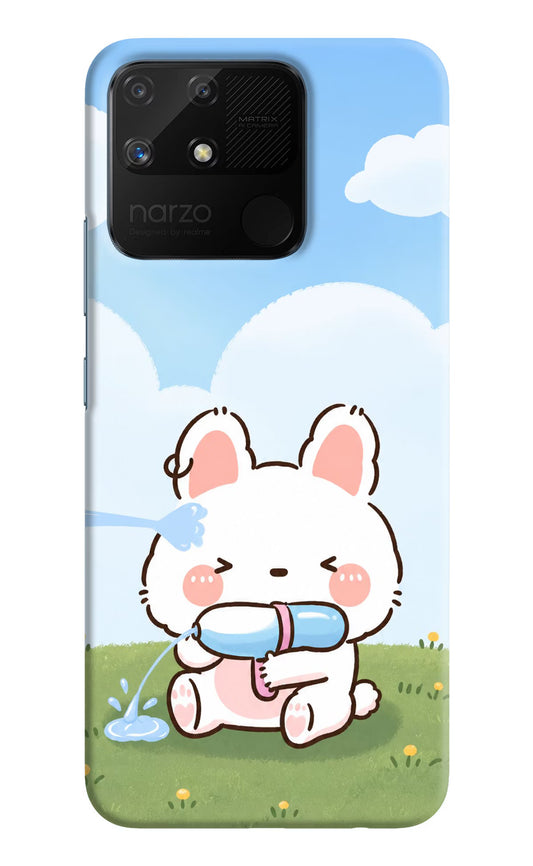 Bunny Treat Realme Narzo 50A Hard Case Back Cover by Casekaro