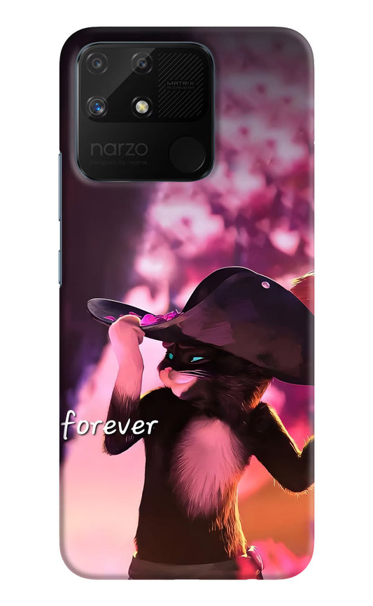 Forever Cat Realme Narzo 50A Hard Case Back Cover by Casekaro