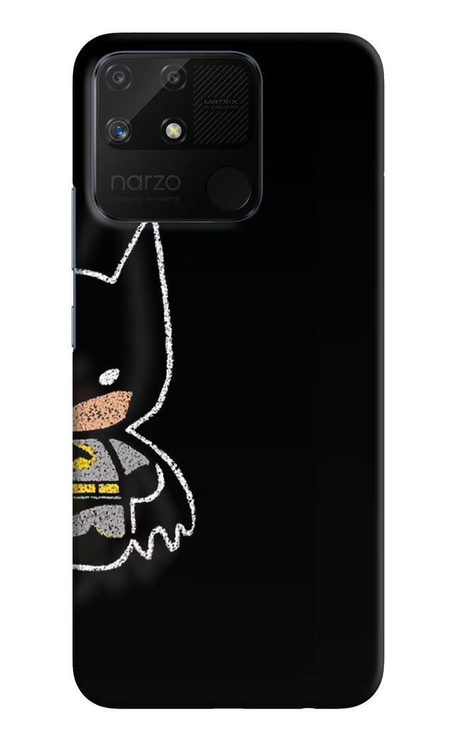 Bat Kitty Realme Narzo 50A Hard Case Back Cover by Casekaro