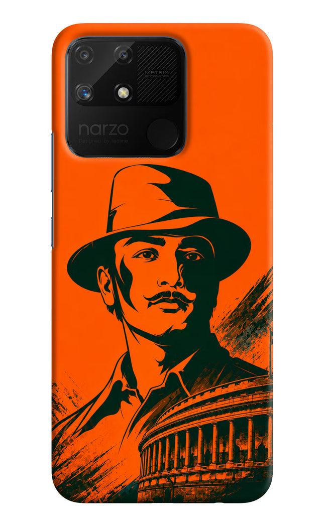 Bhagat Singh Legacy Realme Narzo 50A Hard Case Back Cover by Casekaro