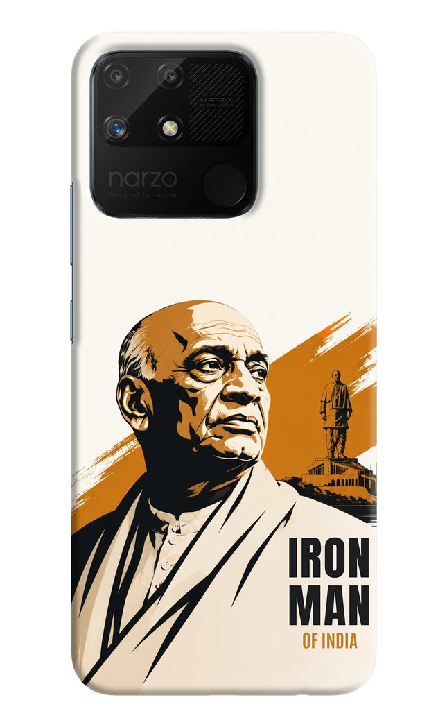 Sardar Patel Iron Will Realme Narzo 50A Hard Case Back Cover by Casekaro