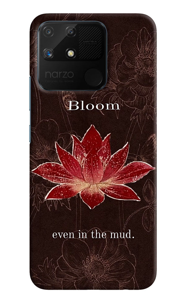 Bloom Realme Narzo 50A Hard Case Back Cover by Casekaro