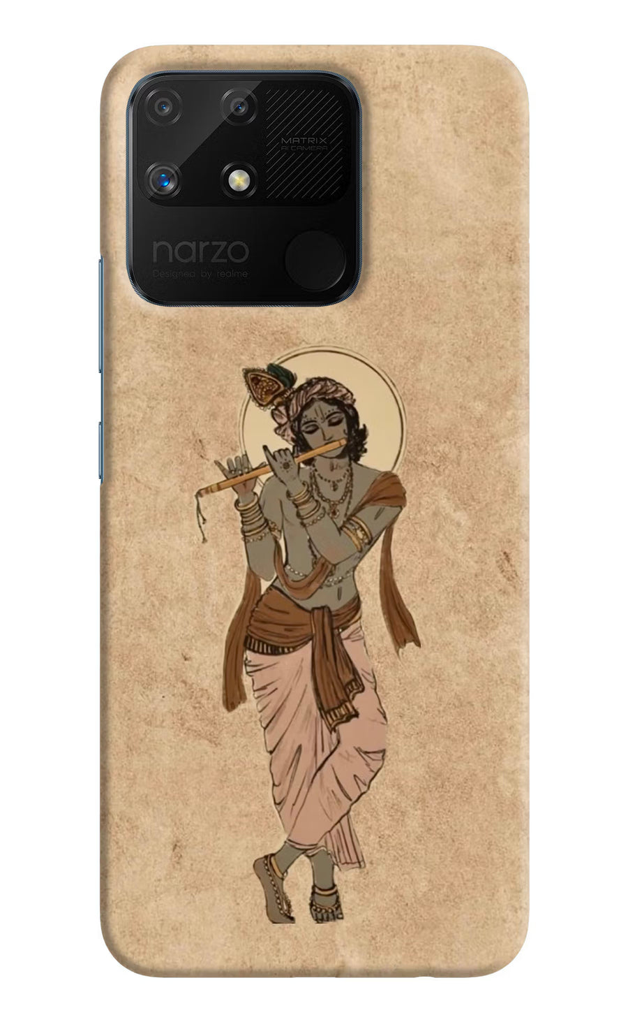 Krishna Realme Narzo 50A Back Cover, Hard case