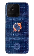Koi Blue Realme Narzo 50A Hard Case Back Cover by Casekaro