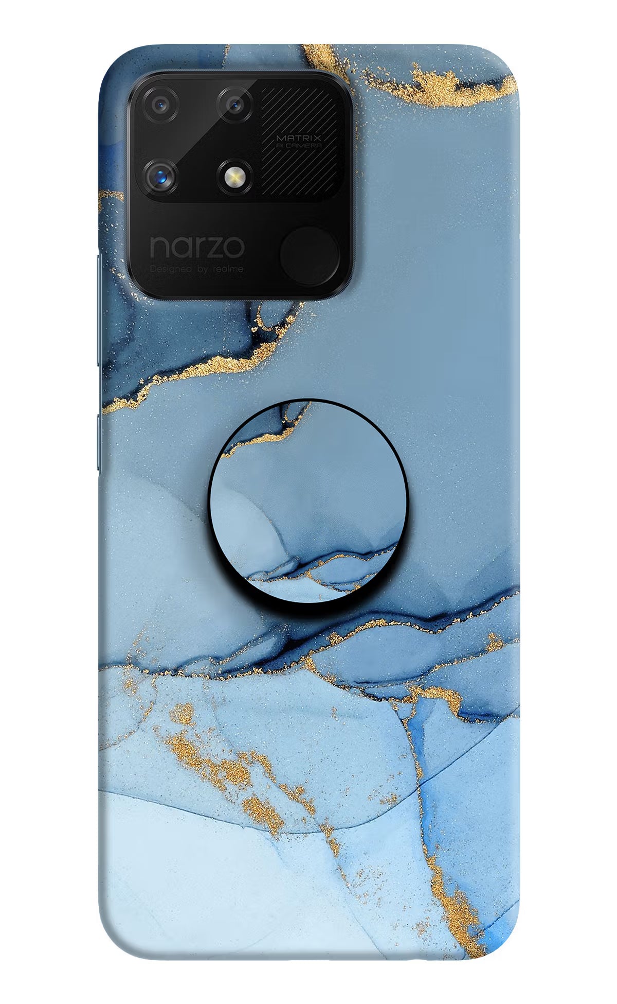Blue Marble Realme Narzo 50A Pop Case by Casekaro
