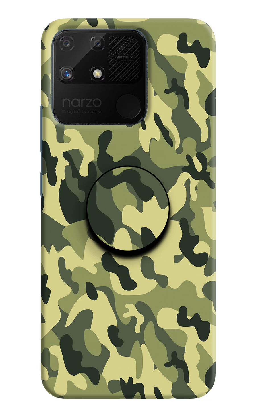 Camouflage Realme Narzo 50A Pop Case, Hard case