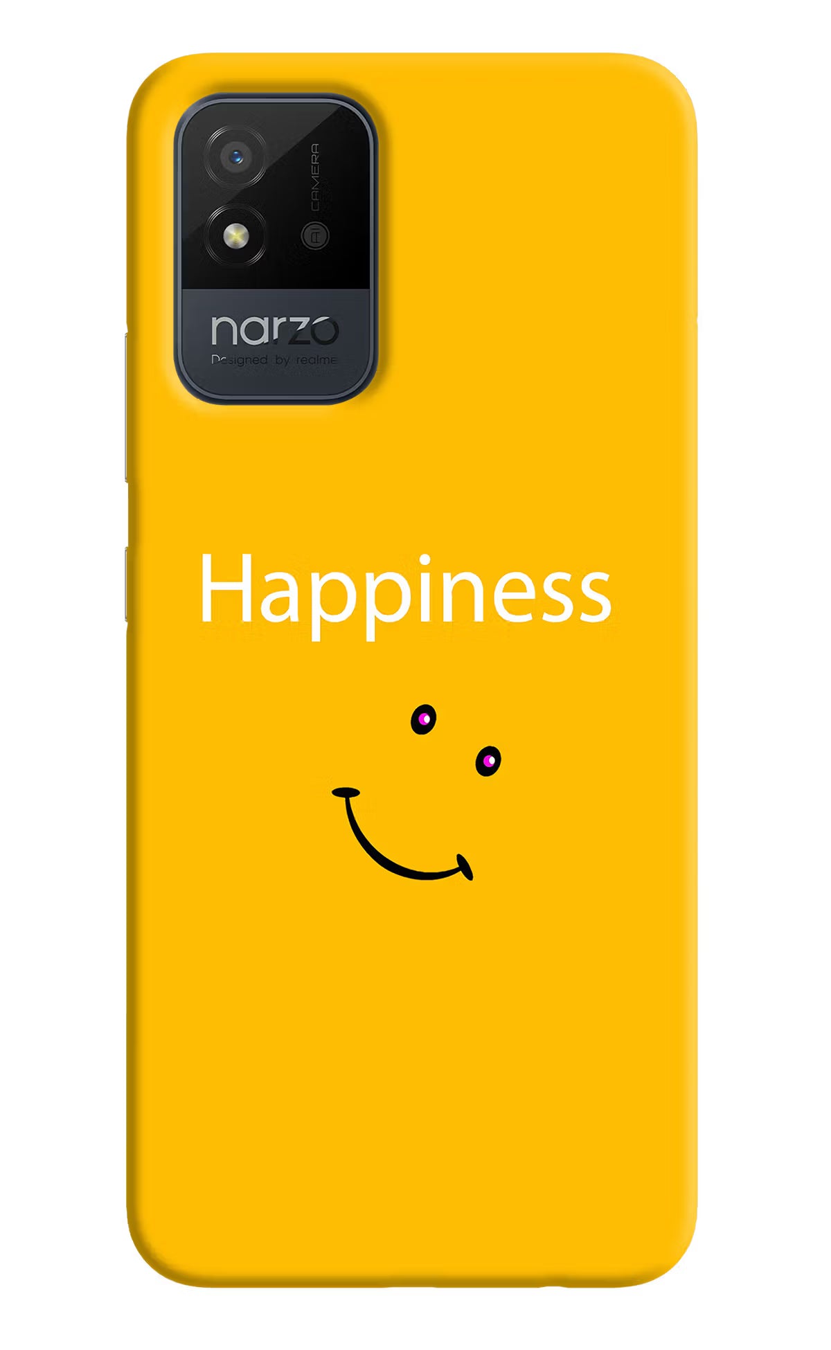 Happiness With Smiley Realme Narzo 50i Back Cover