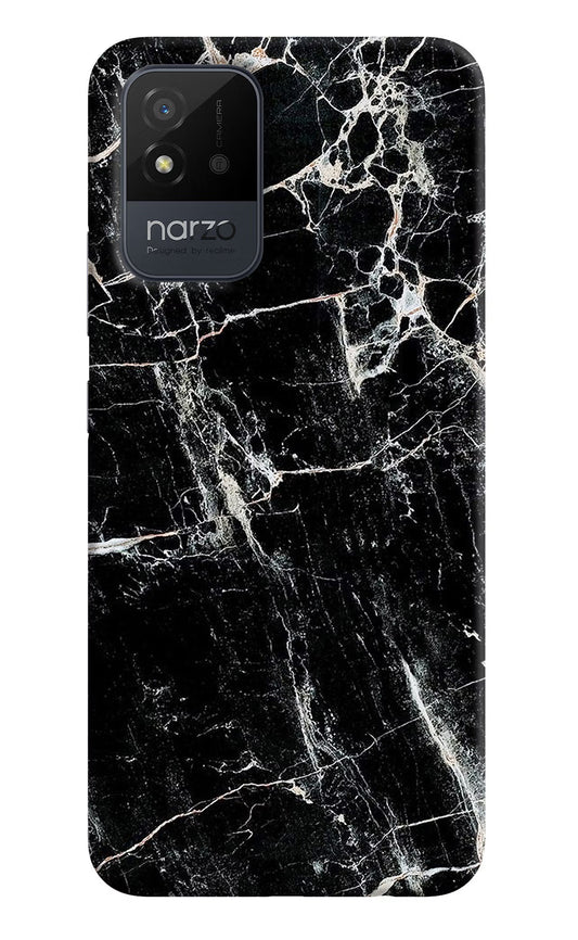 Black Marble Texture Realme Narzo 50i Back Cover