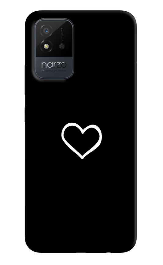 Heart Realme Narzo 50i Back Cover