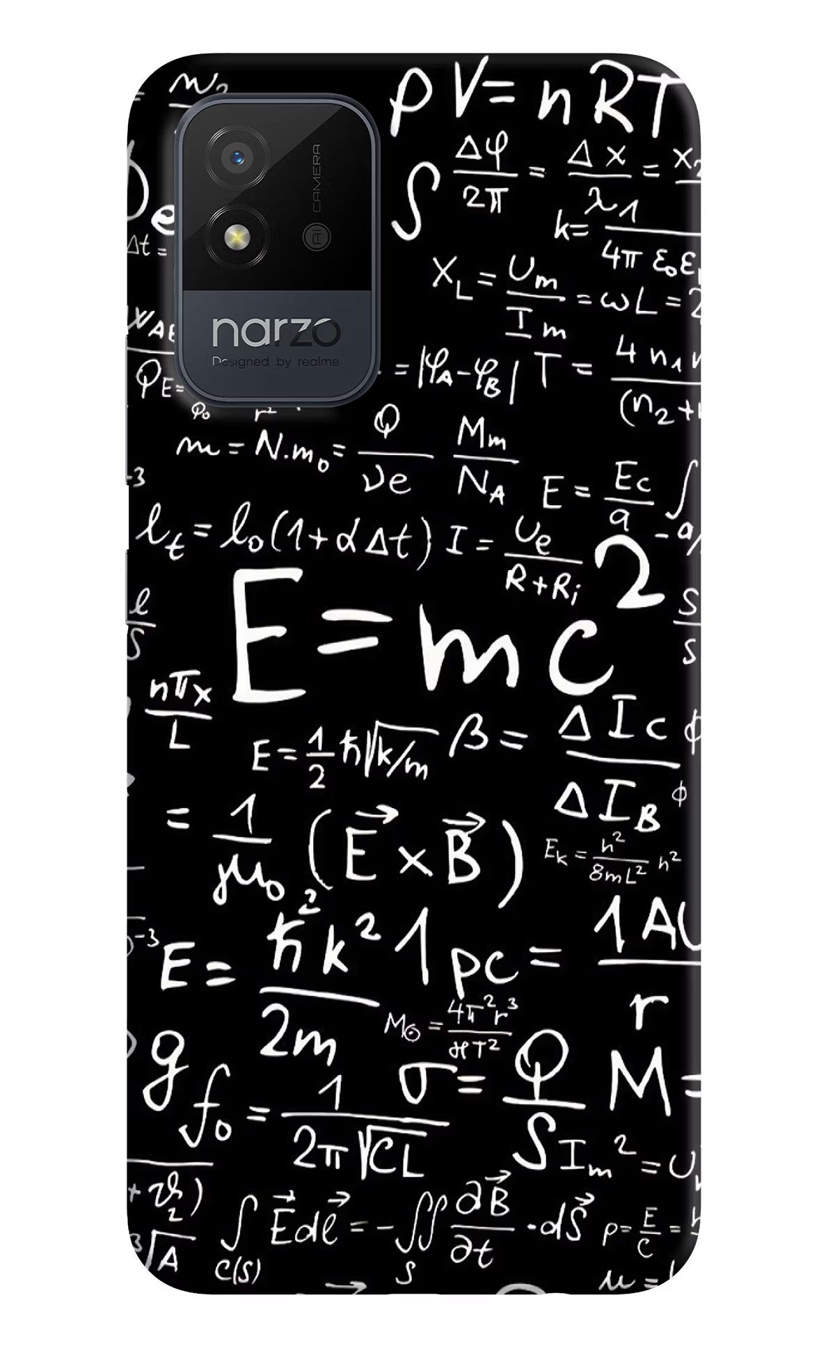 Physics Formula Realme Narzo 50i Back Cover