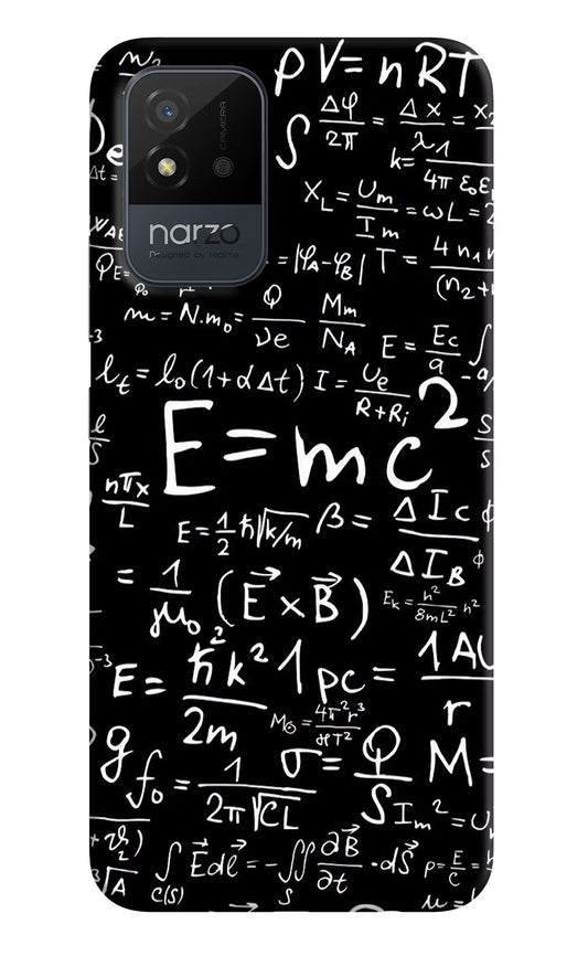 Physics Formula Realme Narzo 50i Back Cover
