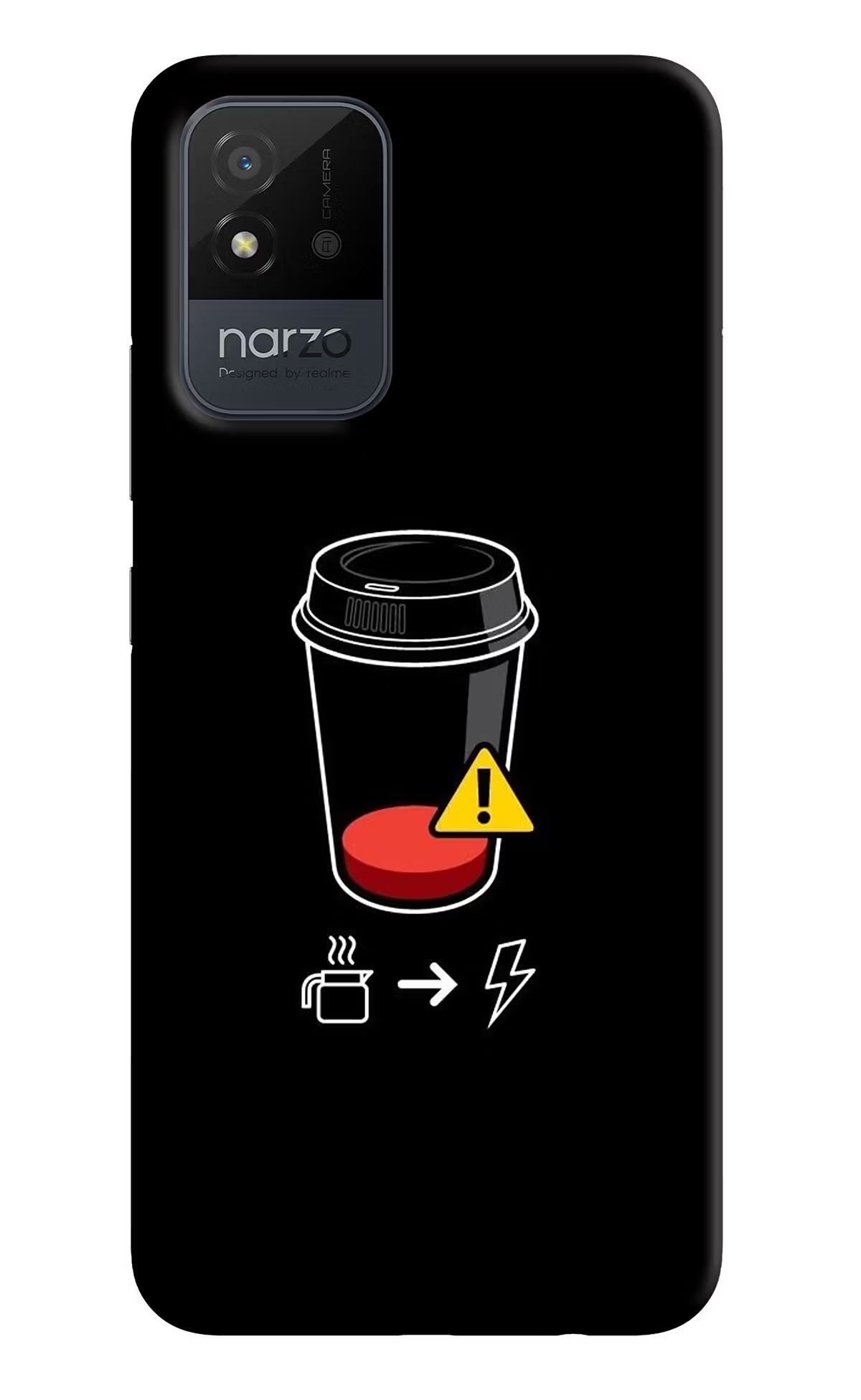 Coffee Realme Narzo 50i Back Cover