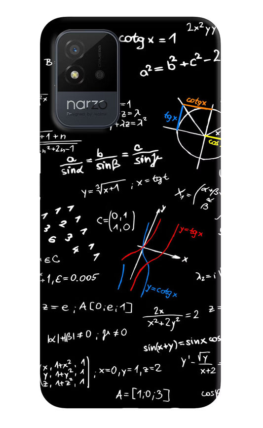 Mathematics Formula Realme Narzo 50i Back Cover