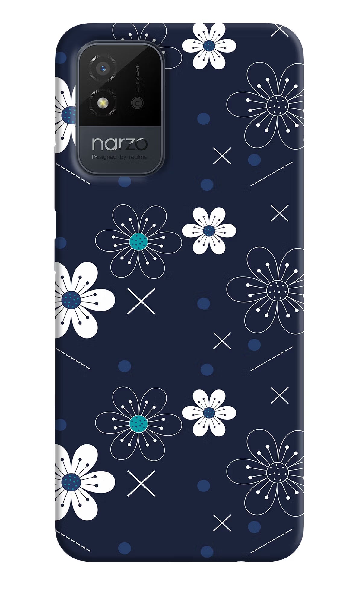 Flowers Realme Narzo 50i Back Cover