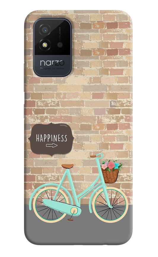 Happiness Artwork Realme Narzo 50i Back Cover