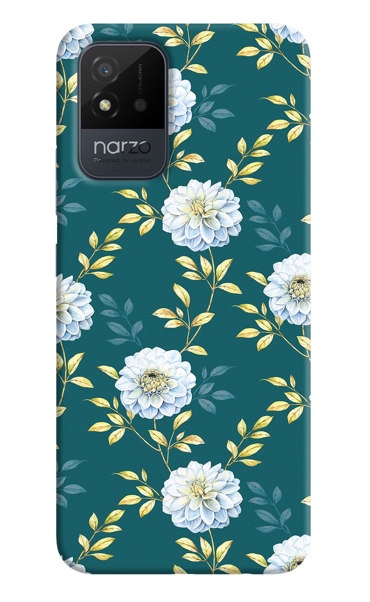 Flowers Realme Narzo 50i Back Cover