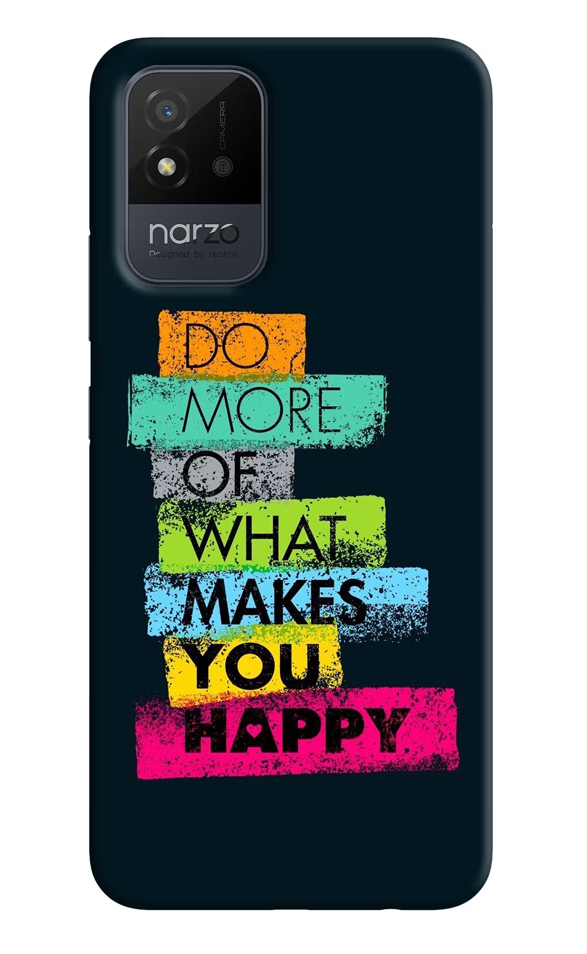 Do More Of What Makes You Happy Realme Narzo 50i Back Cover