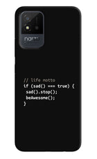 Life Motto Code Realme Narzo 50i Back Cover