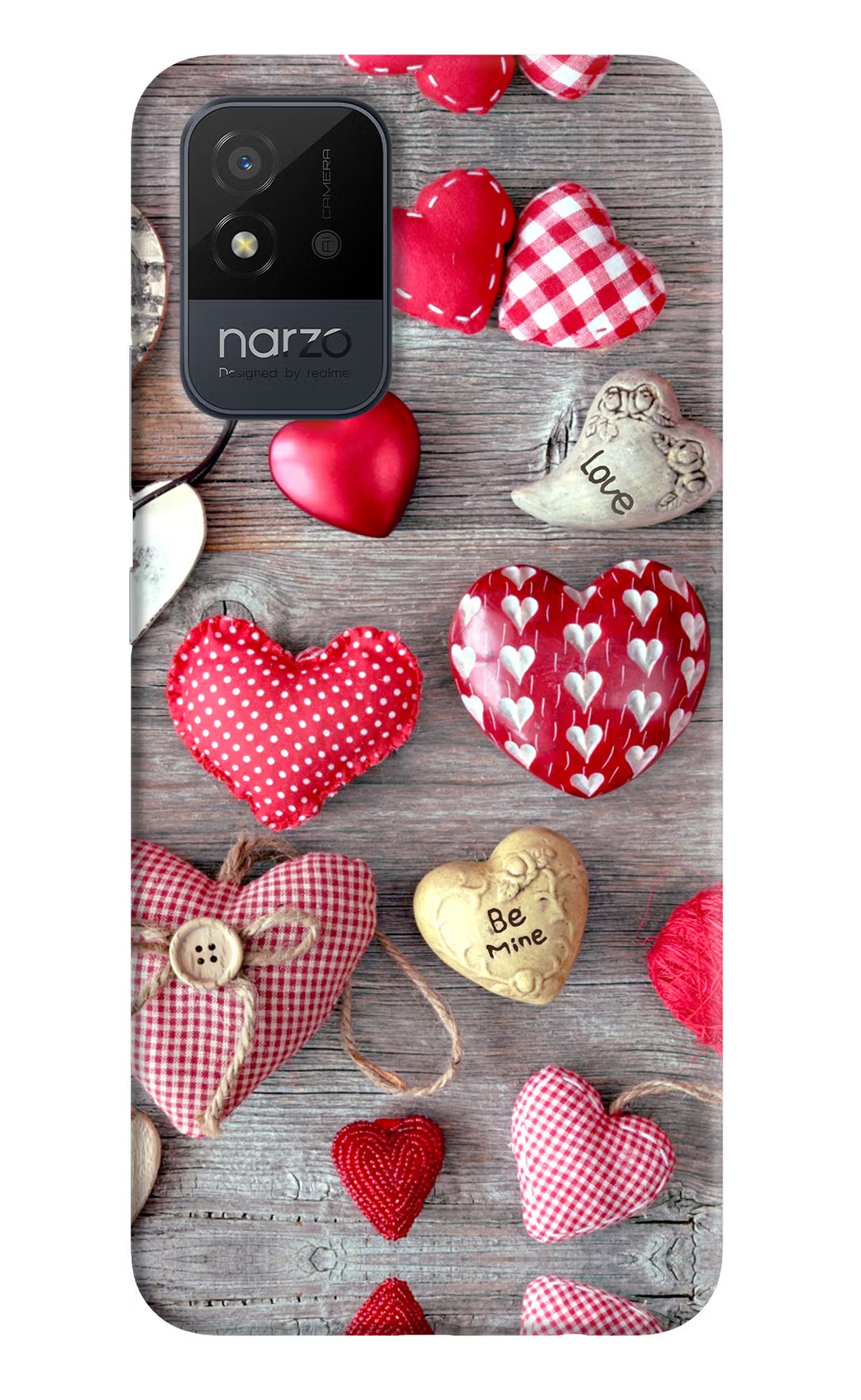 Love Wallpaper Realme Narzo 50i Back Cover
