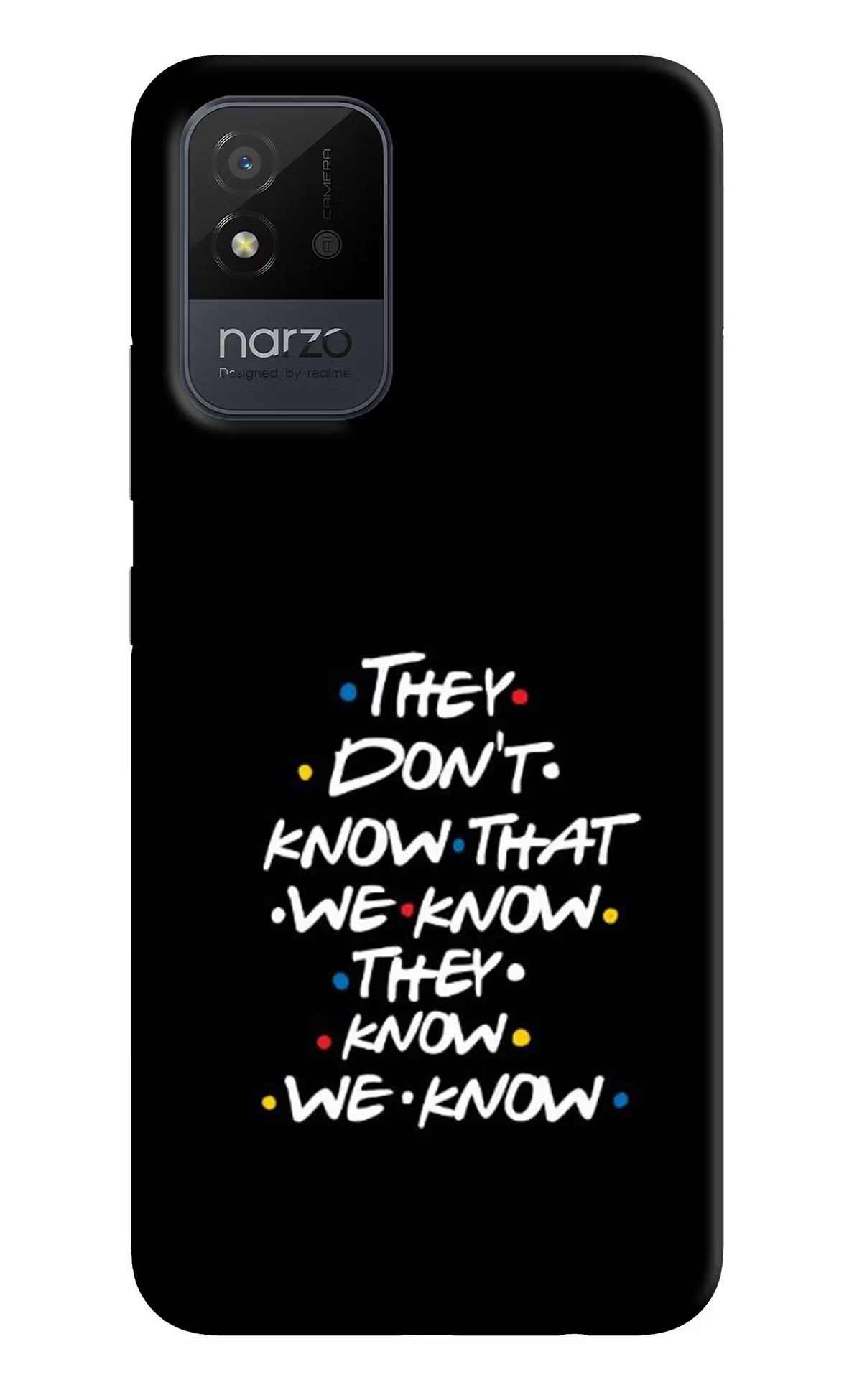 FRIENDS Dialogue Realme Narzo 50i Back Cover