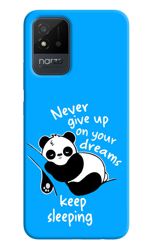 Keep Sleeping Realme Narzo 50i Back Cover