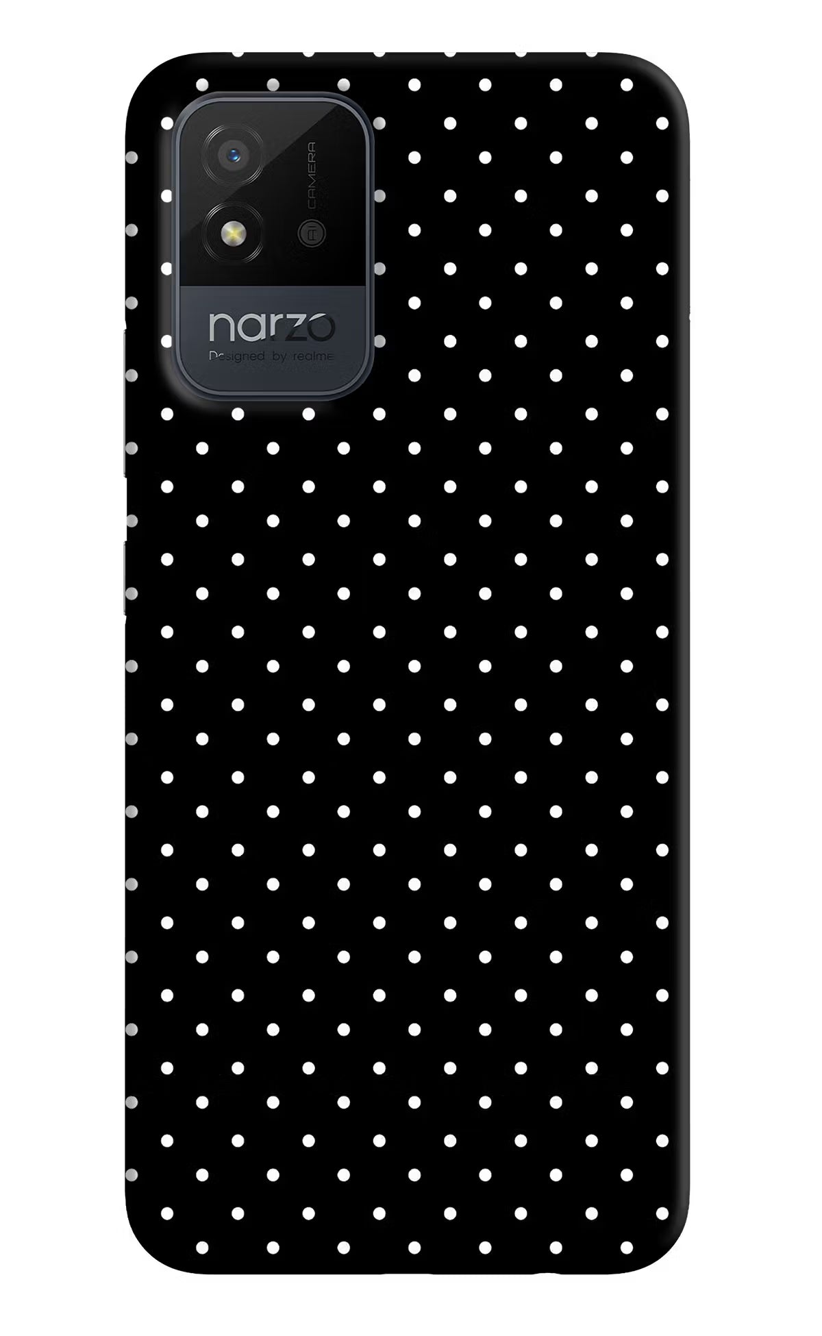 White Dots Realme Narzo 50i Back Cover