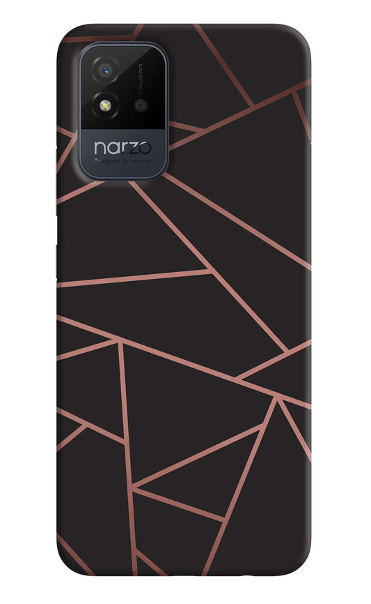 Geometric Pattern Realme Narzo 50i Back Cover