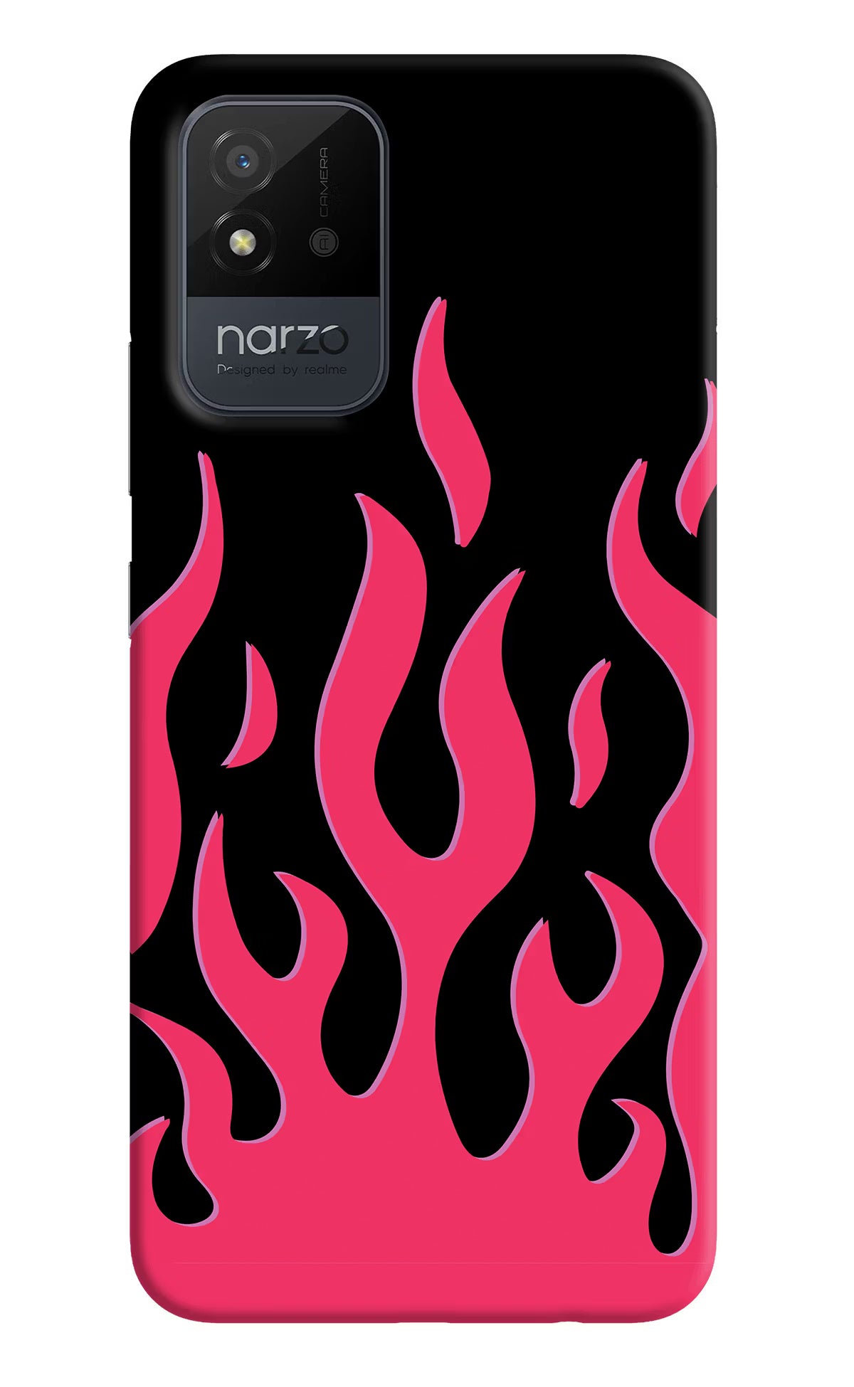 Fire Flames Realme Narzo 50i Back Cover