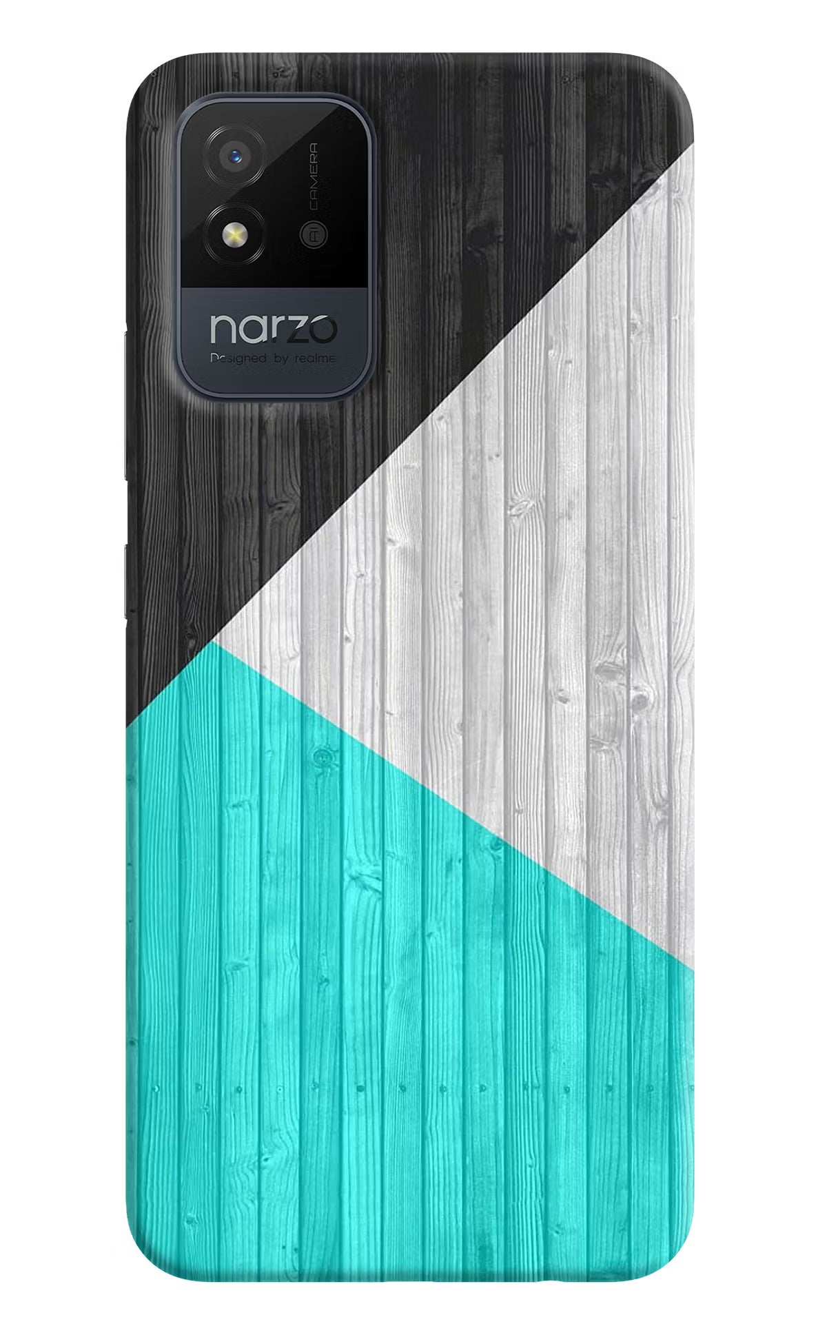Wooden Abstract Realme Narzo 50i Back Cover