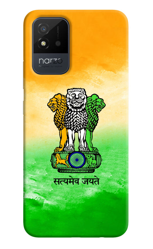 Satyamev Jayate Flag Realme Narzo 50i Back Cover