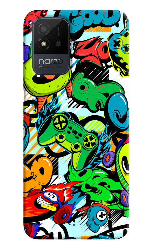 Game Doodle Realme Narzo 50i Back Cover