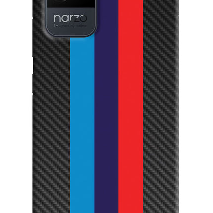 BMW Stripes Pattern Realme Narzo 50i Back Cover
