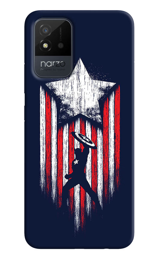 Captain America Marvel Art Realme Narzo 50i Back Cover