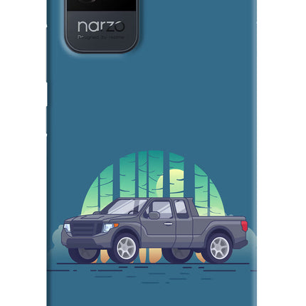 Retro Garage Vibe Realme Narzo 50i Back Cover