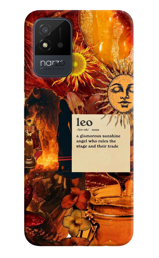 Leo Zodiac Realme Narzo 50i Hard Case Back Cover by Casekaro