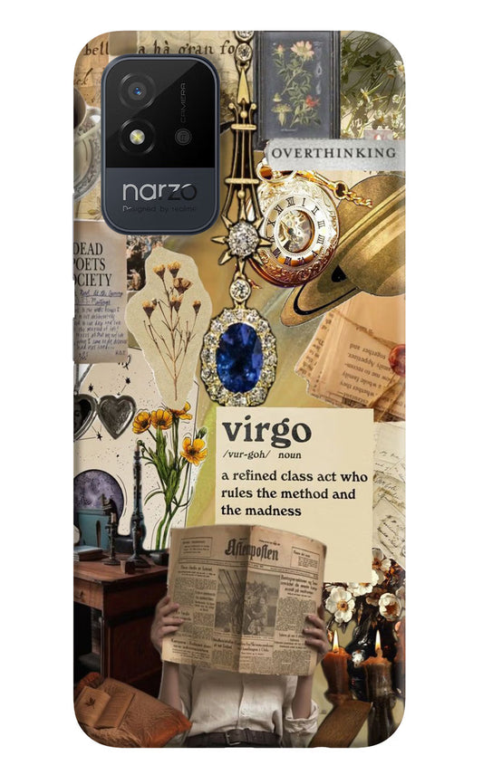 Virgo Zodiac Realme Narzo 50i Hard Case Back Cover by Casekaro