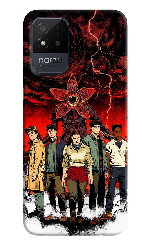 Ordinary Things Characters Realme Narzo 50i Hard Case Back Cover by Casekaro