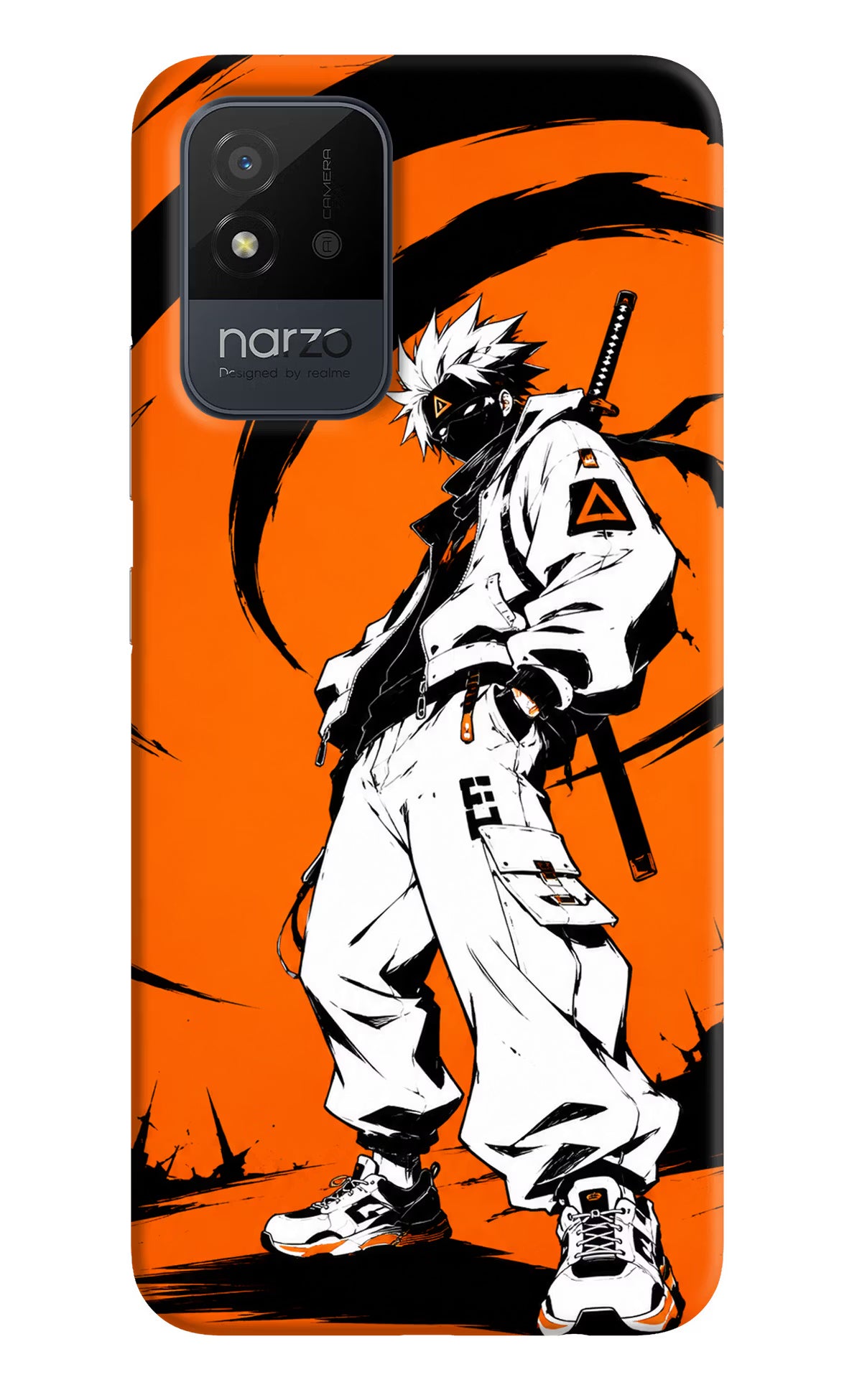 Street Samurai  Realme Narzo 50i Hard Case Back Cover by Casekaro