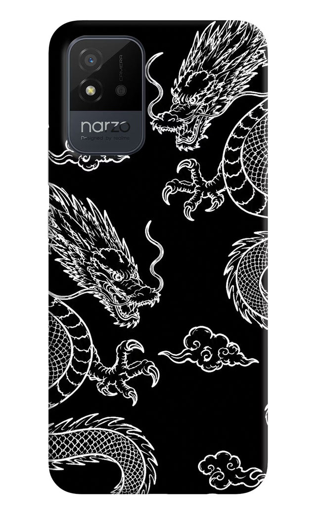 Twin Dragons Realme Narzo 50i Hard Case Back Cover by Casekaro