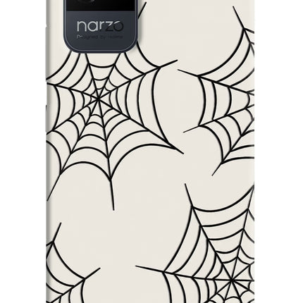 Spider Web Realme Narzo 50i Hard Case Back Cover by Casekaro