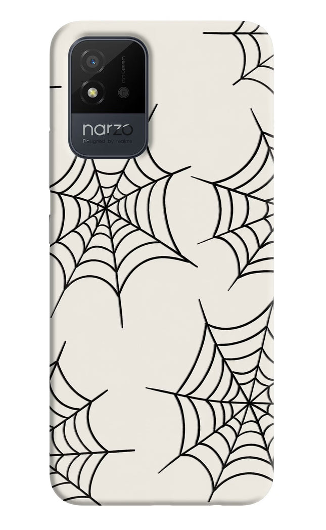 Spider Web Realme Narzo 50i Hard Case Back Cover by Casekaro