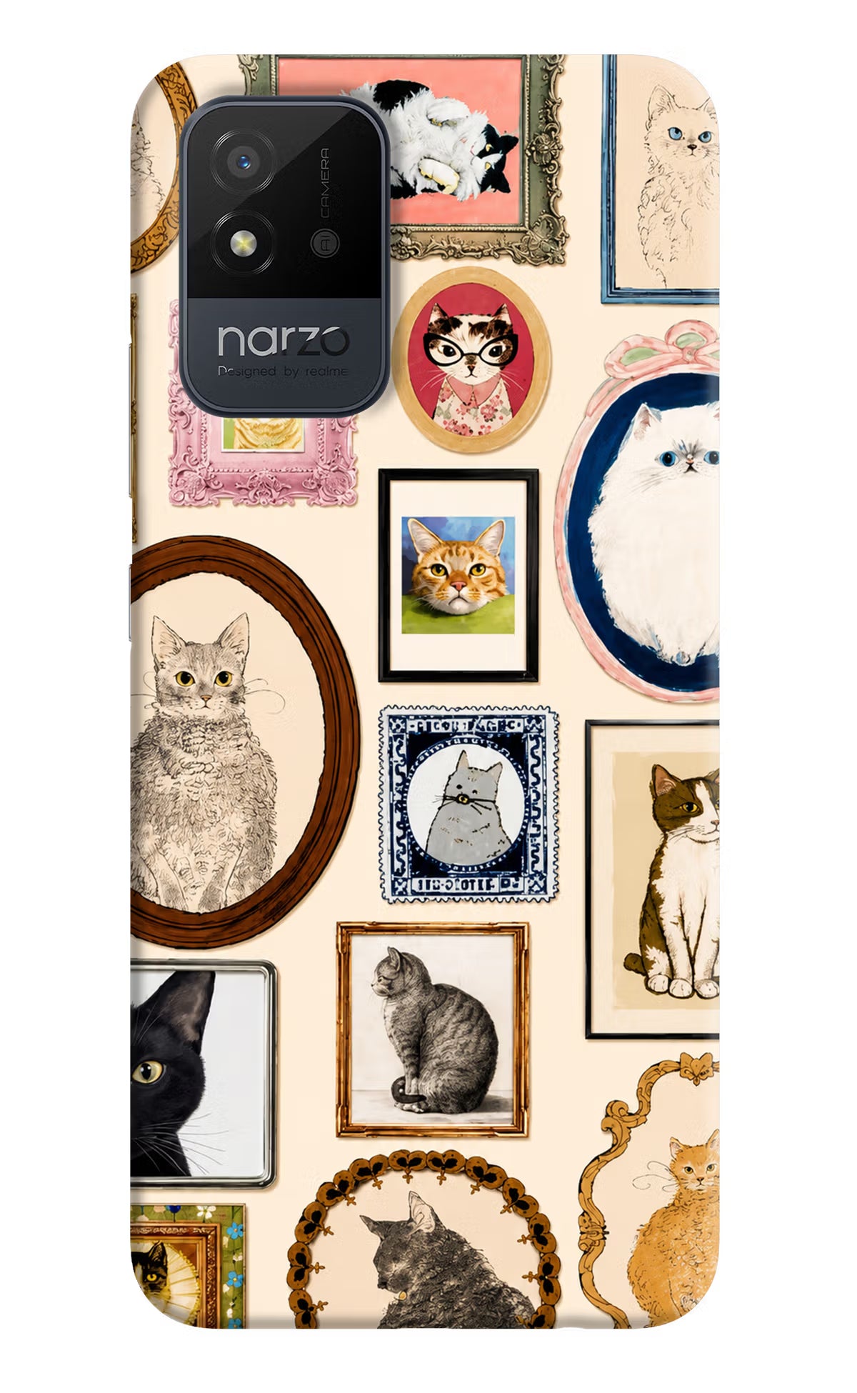 Mirror Cats Realme Narzo 50i Back Cover